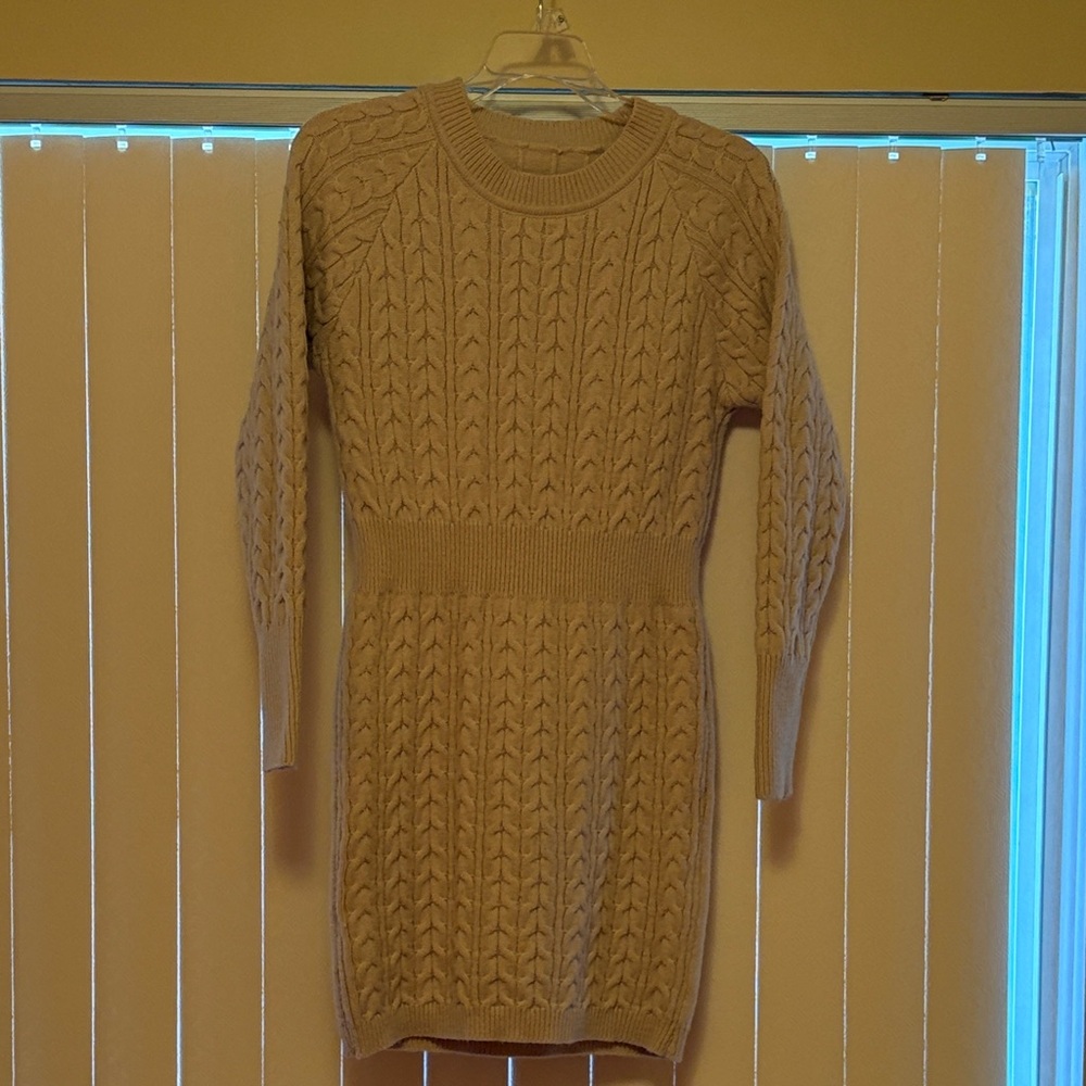 Cable Knit Sweater Dress